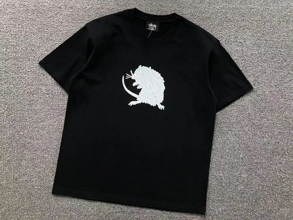 Stüssy T-Shirts Short-Sleeve Rat Graphic Crew-Neck T-Shirt image 6
