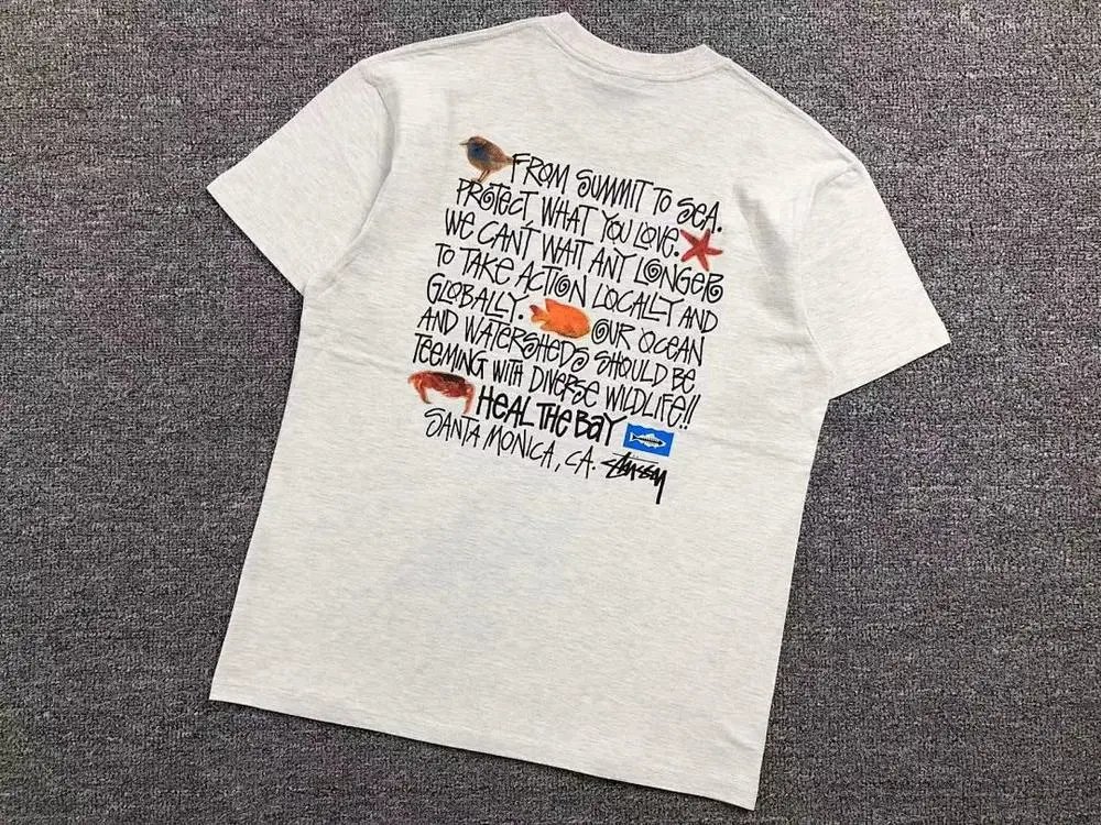 Stüssy T-Shirts Santa Monica Heal the Bay graphic image 4
