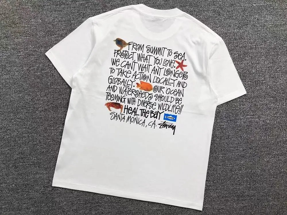 Stüssy T-Shirts Santa Monica Heal the Bay graphic image 5