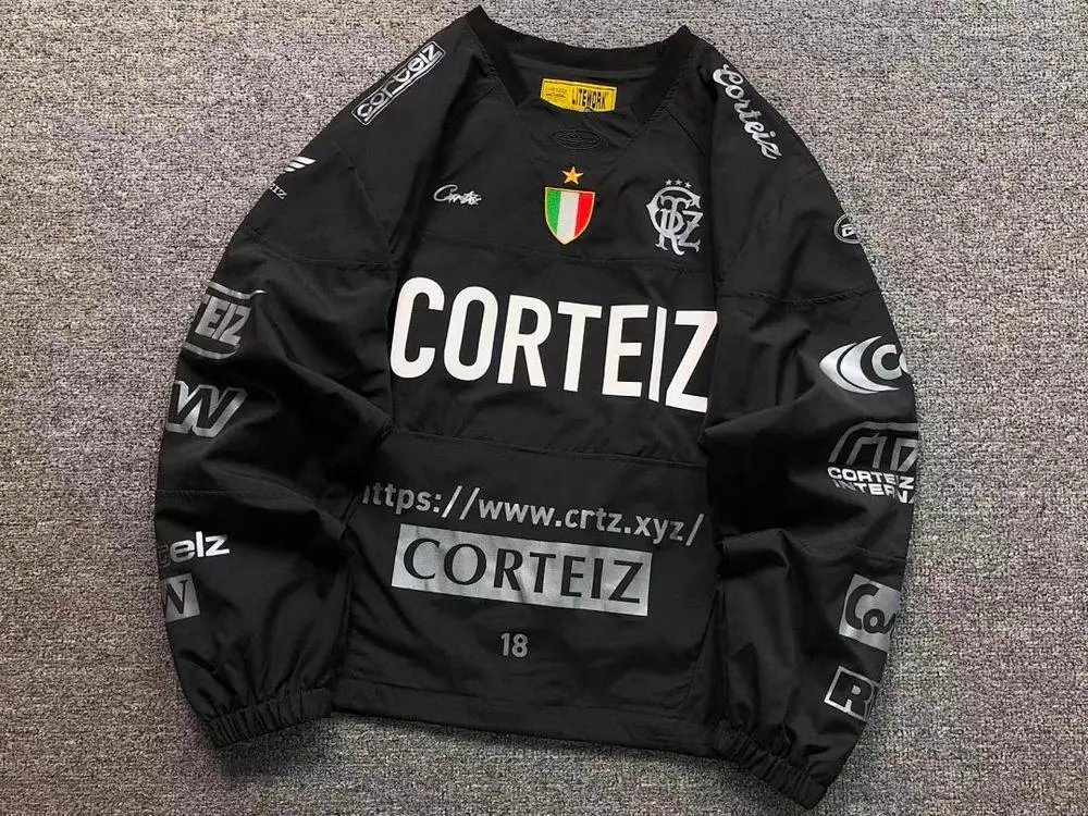 Corteiz Jackets Logo-Print Pullover Sports Jacket image 8