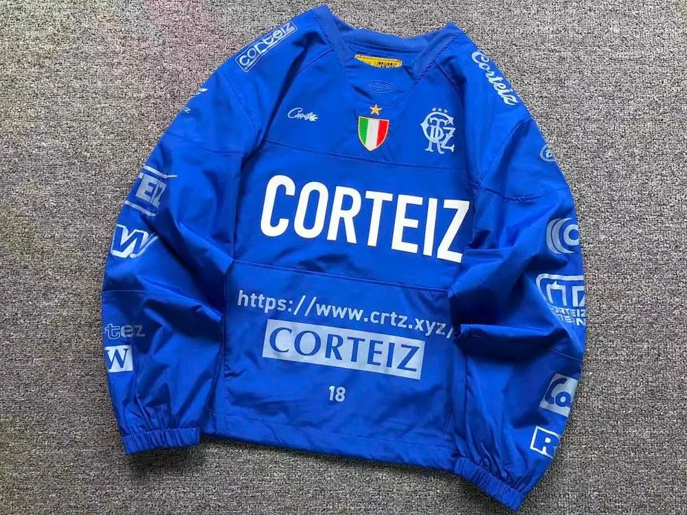 Corteiz Jackets Logo-Print Pullover Sports Jacket image 6