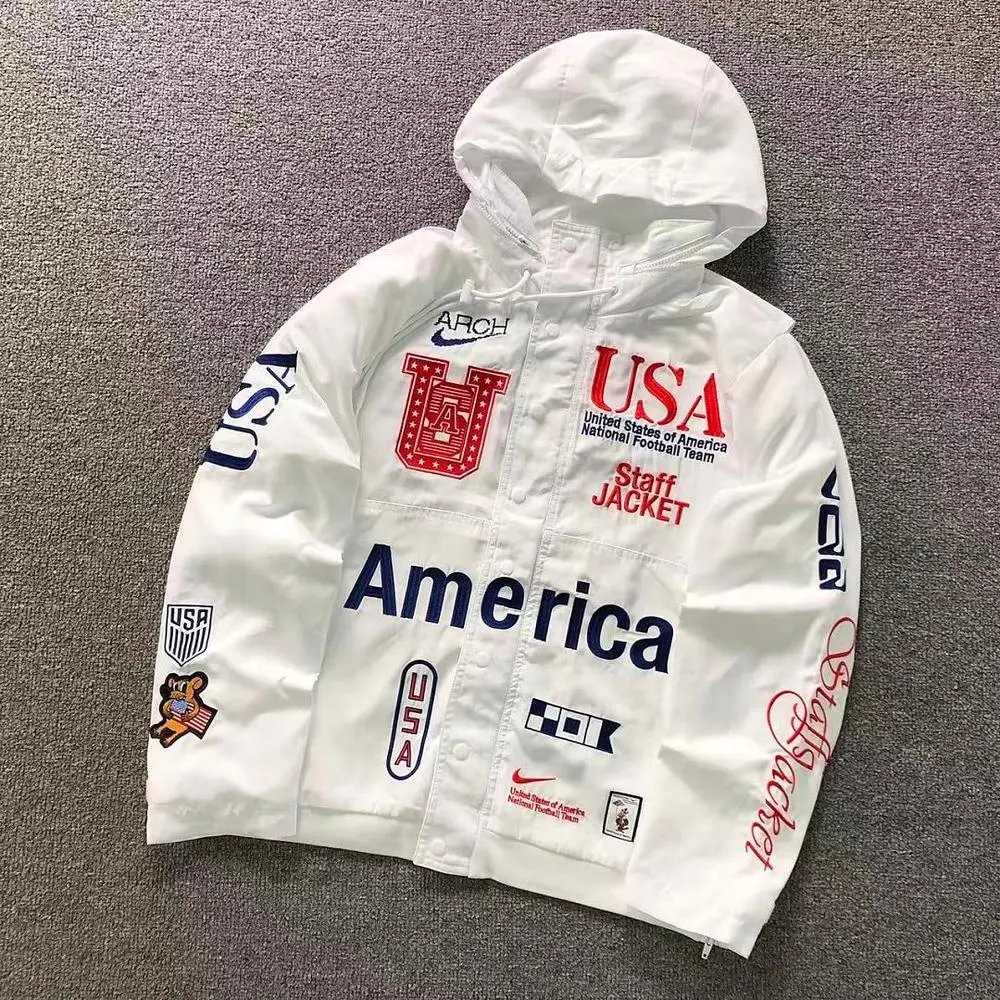 Nike USA embroidered hooded jacket — W2CFinds curated find