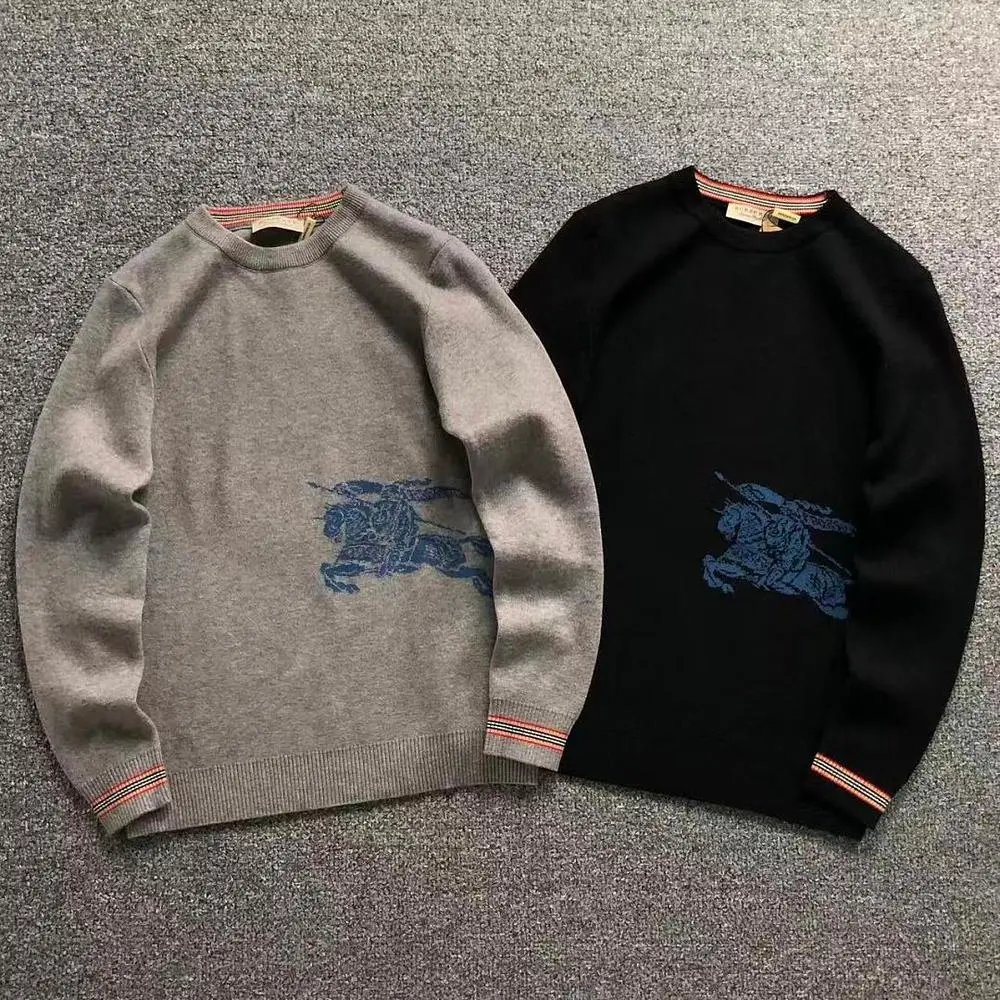 Burberry equestrian logo crew neck sweater — W2CFinds curated find