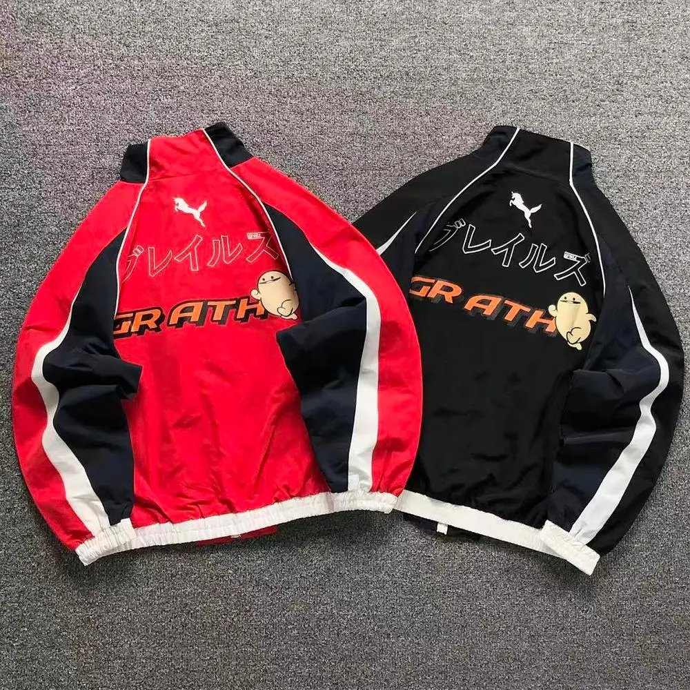 Puma Grailz cartoon print stand collar windbreaker jacket — W2CFinds curated find