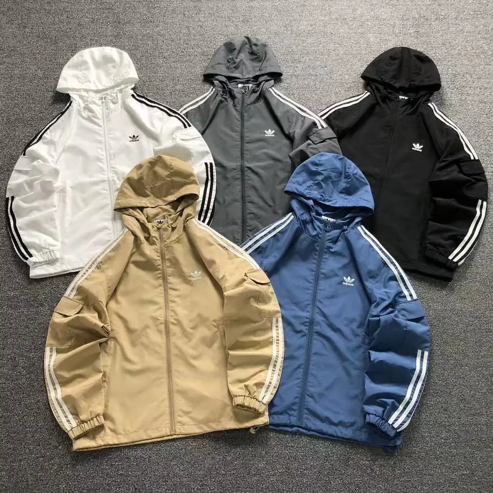 Adidas trefoil hooded windbreaker jacket — W2CFinds curated find