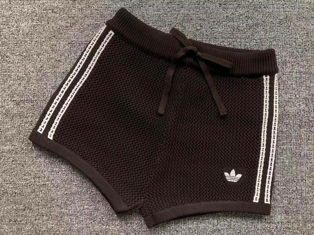 adidas Shorts Knit drawstring with three-stripe side panels image 3