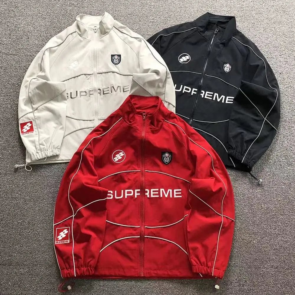 Supreme stand collar windbreaker jacket — W2CFinds curated find