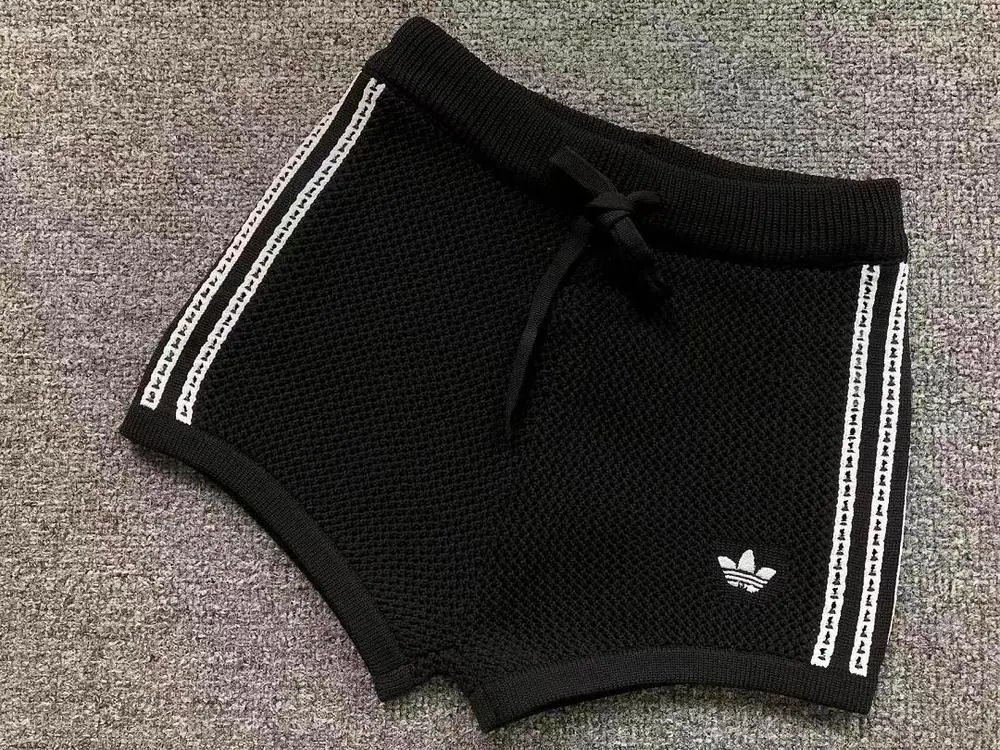 adidas Shorts Knit drawstring with three-stripe side panels image 4