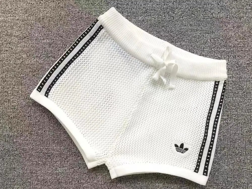 adidas Shorts Knit drawstring with three-stripe side panels image 2