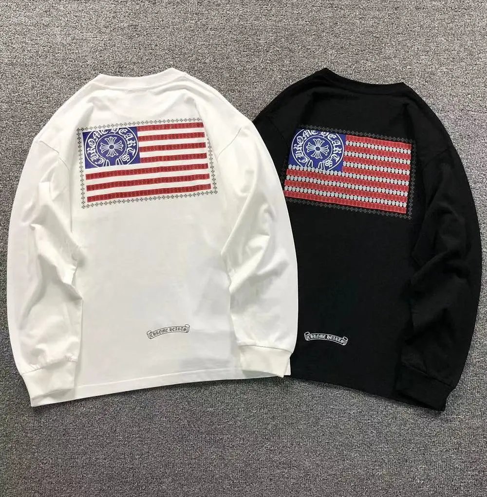 Chrome Hearts flag print long sleeve tee — W2CFinds curated find