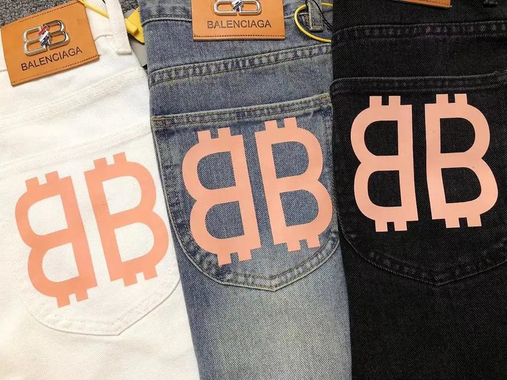 Balenciaga Jeans Wide-Leg with BB Back-Pocket Logo image 5