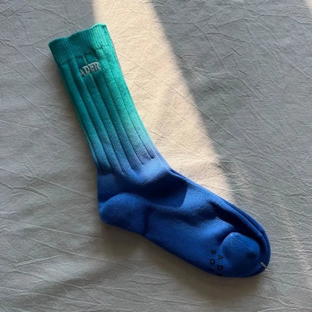 ADER error Socks Ribbed Logo Crew — Style 3