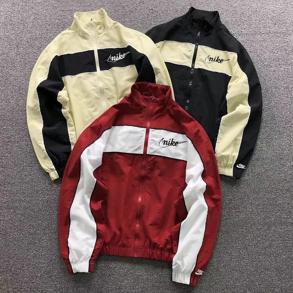 Nike color block stand collar jacket — W2CFinds curated find