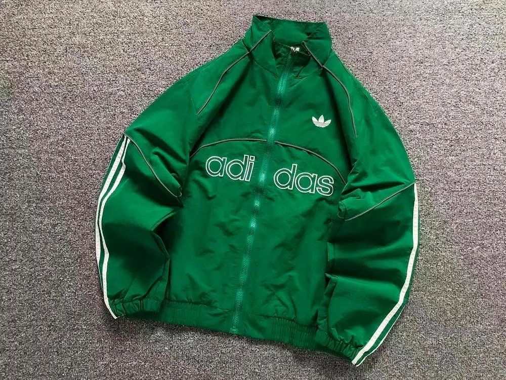 Adidas Jackets Trefoil Logo Three-Stripe Zip-Up Track Jacket image 2
