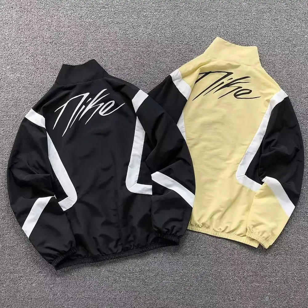 Nike color block stand collar windbreaker jacket — W2CFinds curated find