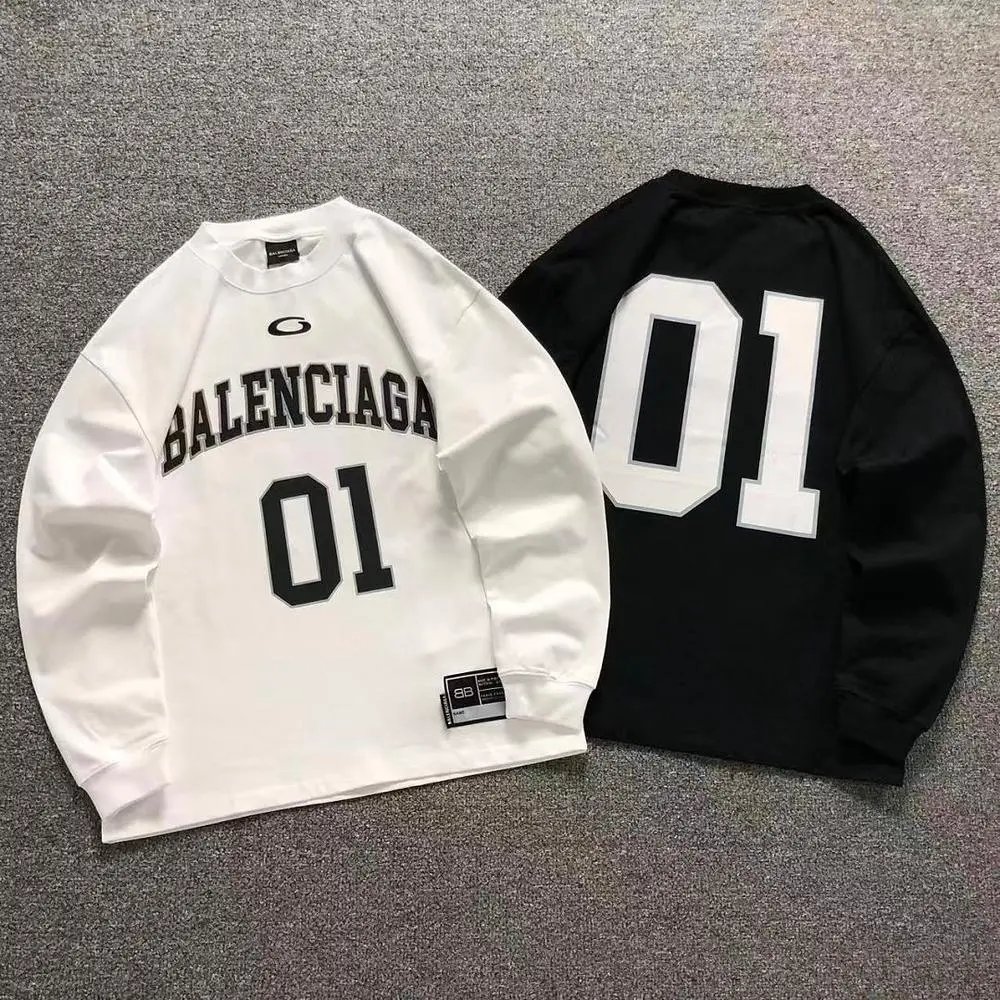 Balenciaga 01 number print long sleeve tee — W2CFinds curated find
