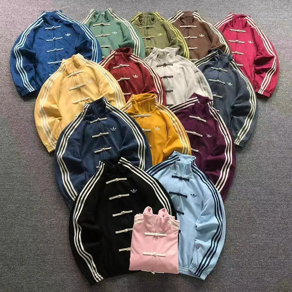 Adidas frog button stand collar jacket — W2CFinds curated find