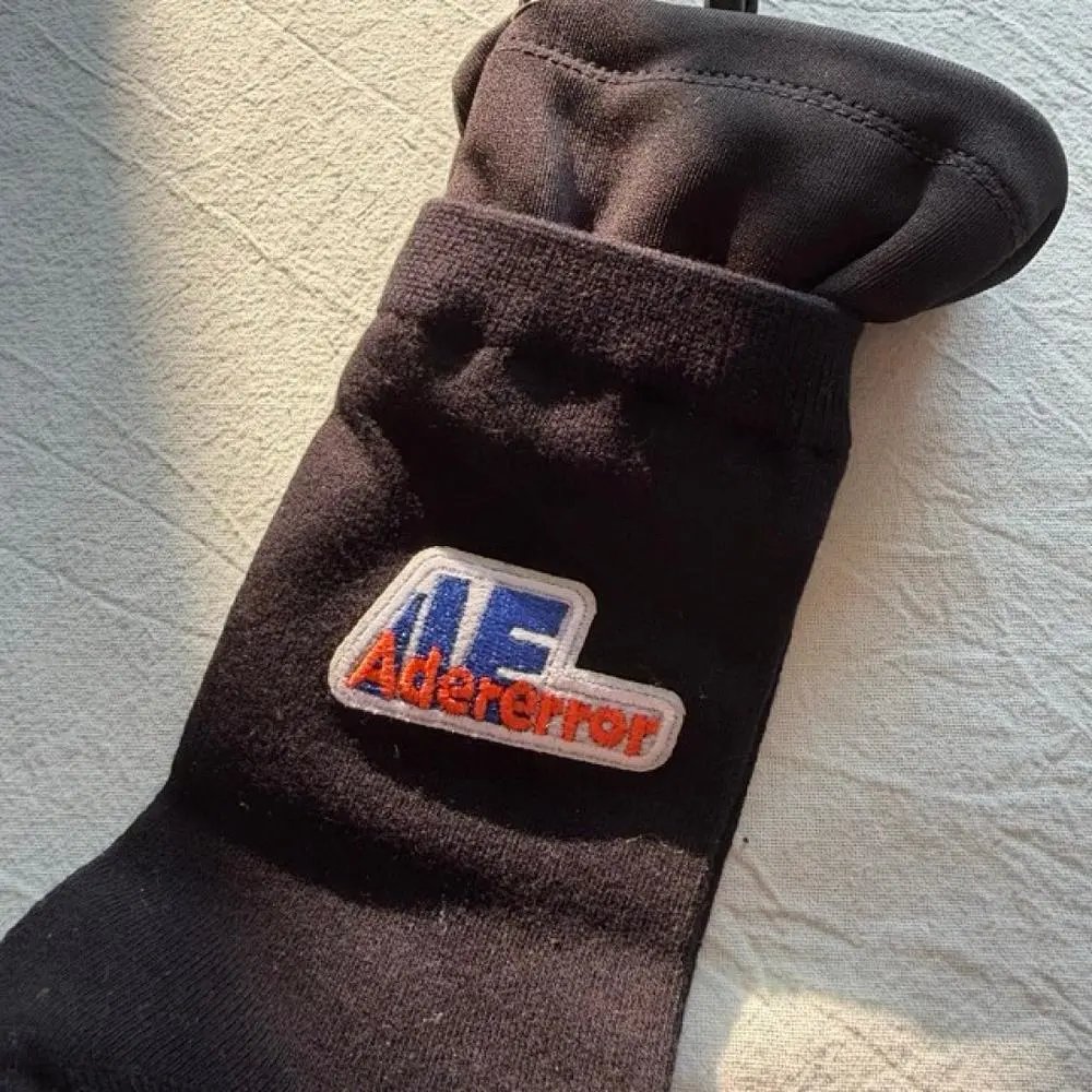 ADER error Socks Ribbed Logo Crew — Style 2