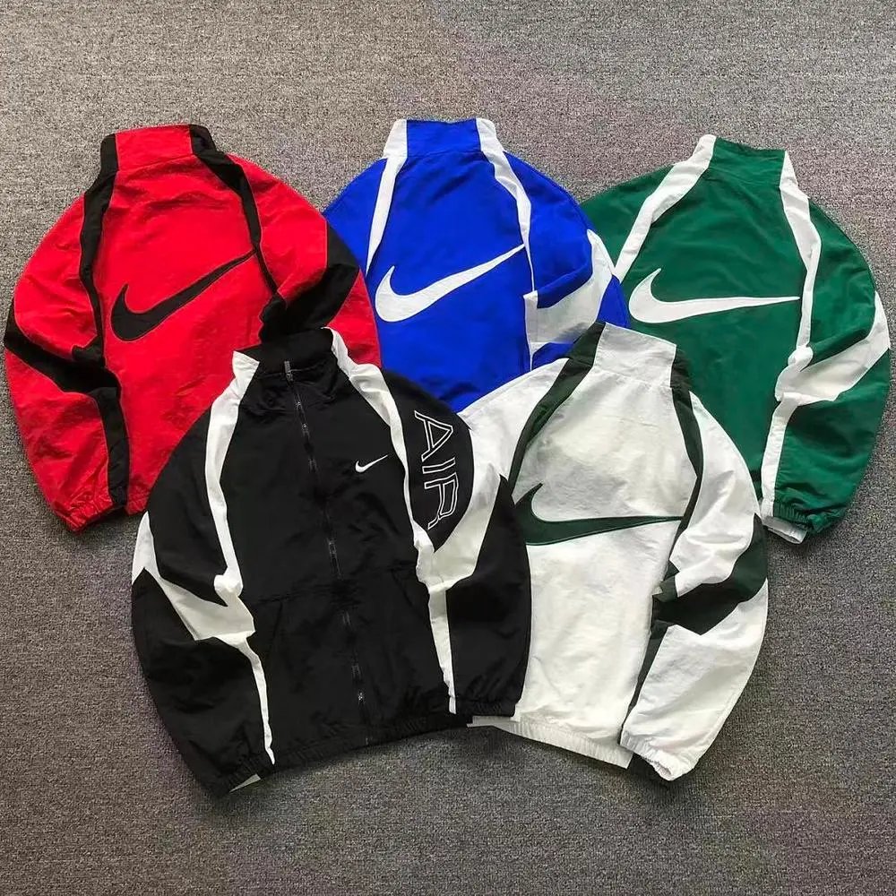 Nike big swoosh stand collar windbreaker jacket — W2CFinds curated find