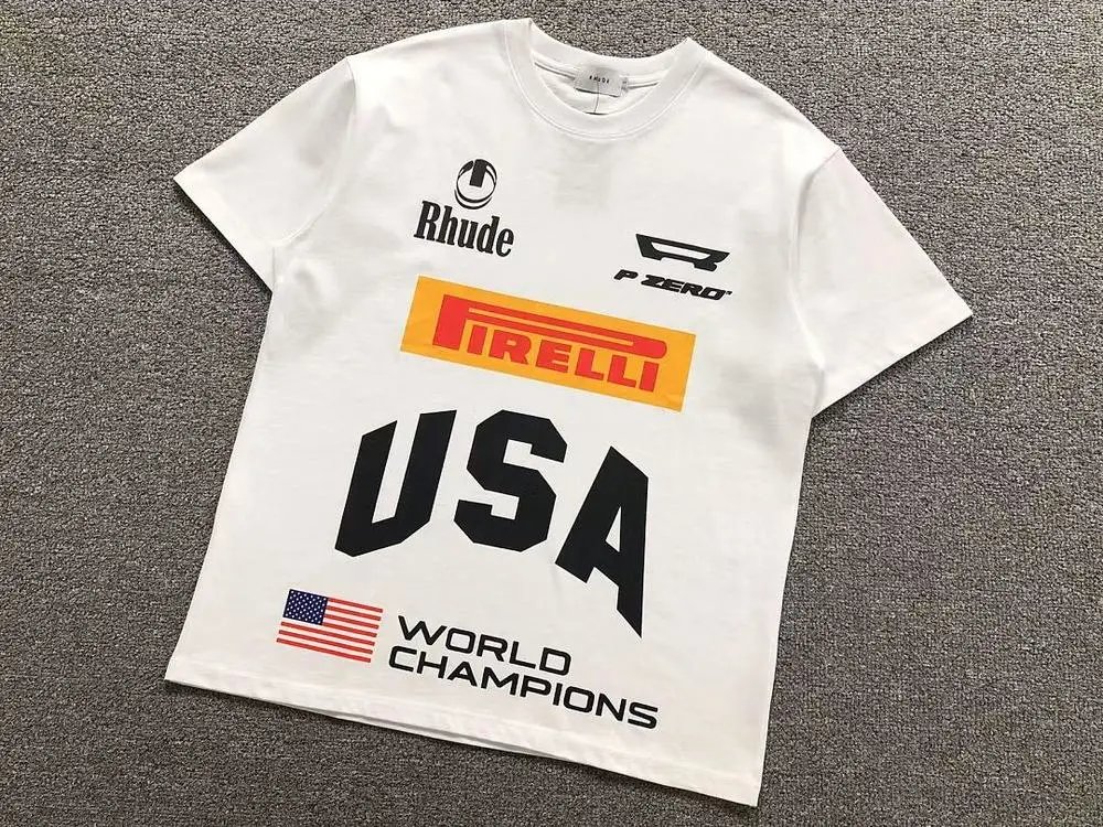 Rhude T-Shirts USA World Champions Graphic T-Shirt image 2