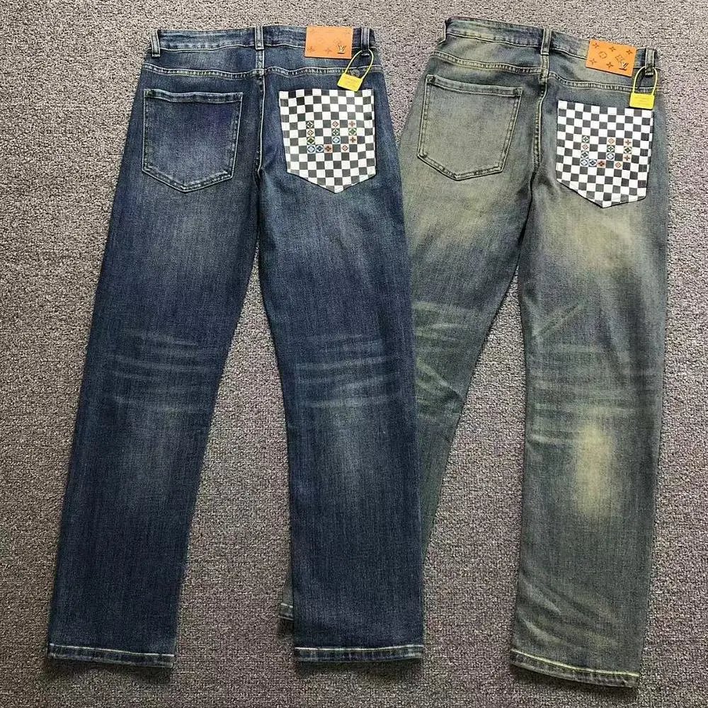 Louis Vuitton checkered pocket jeans — W2CFinds curated find
