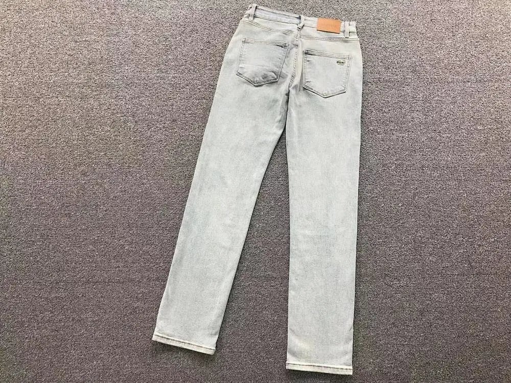 Lacoste Jeans Straight-leg denim with crocodile pocket logo image 3
