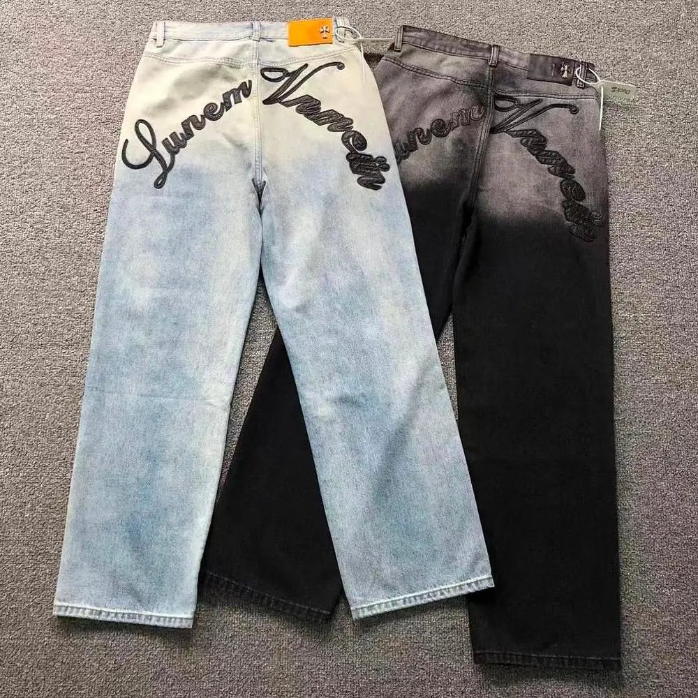 Chrome Hearts embroidered gradient jeans — W2CFinds curated find