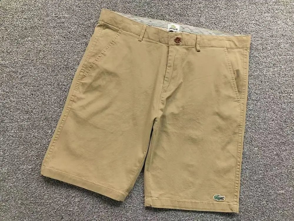Lacoste Shorts Cotton chino with crocodile logo patch image 5