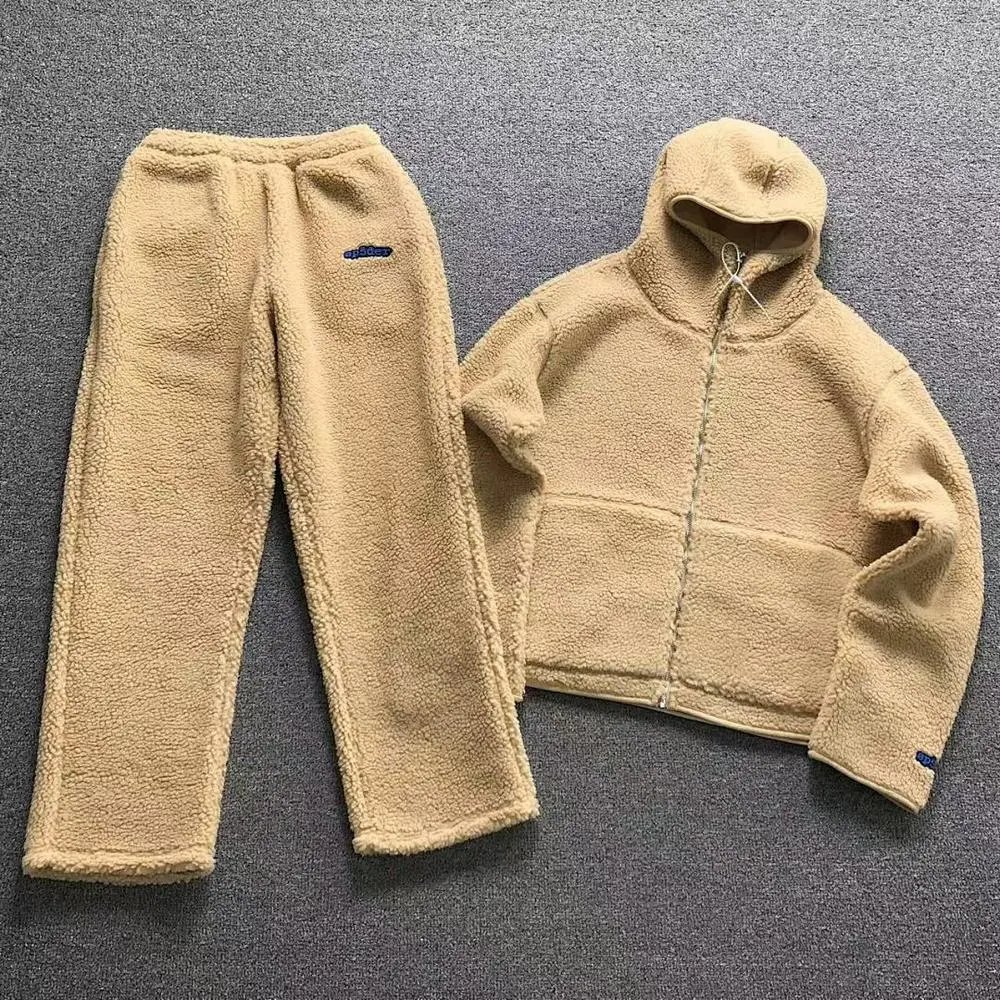 Sp5der fleece hooded jacket and trousers set — W2CFinds curated find