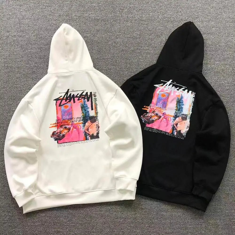 Stussy poster print hoodie — W2CFinds curated find