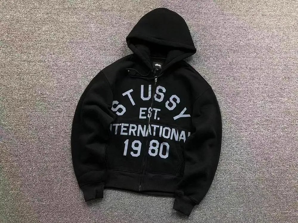 Stüssy Hoodies & Sweatshirts Zip-Up Logo Hoodie image 4