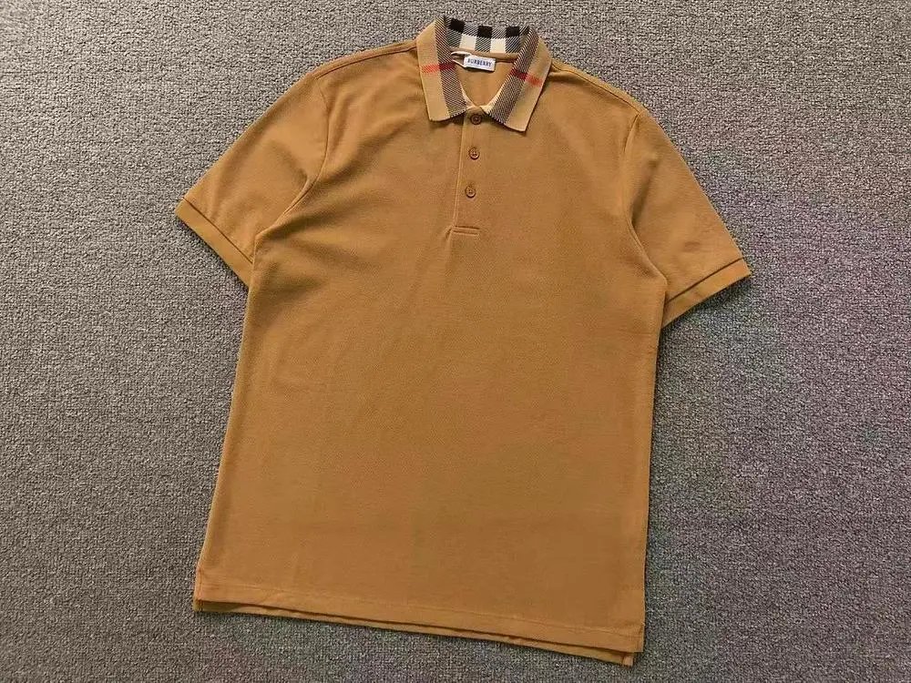 Burberry Shirts Short-Sleeve Polo Shirt with Check Collar image 5