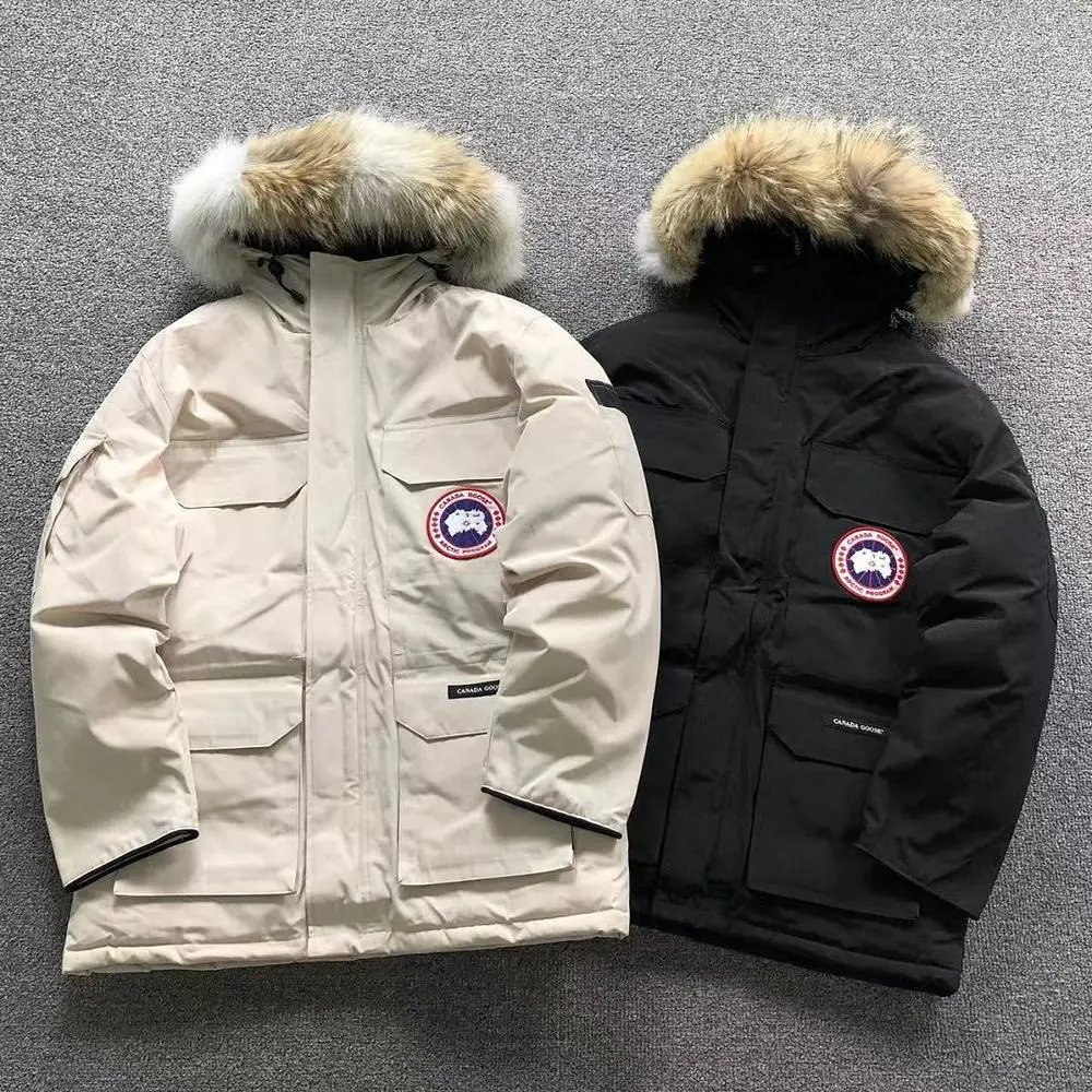Canada Goose fur hood parka down jacket — W2CFinds curated find
