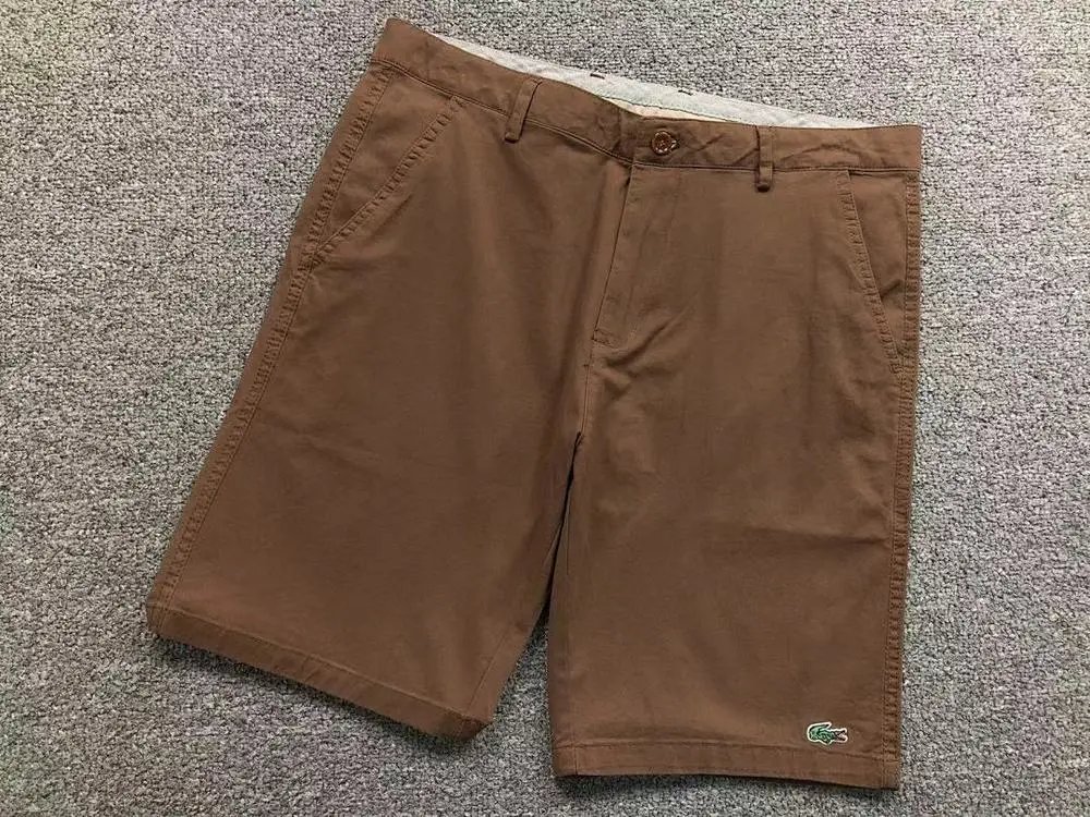 Lacoste Shorts Cotton chino with crocodile logo patch image 7