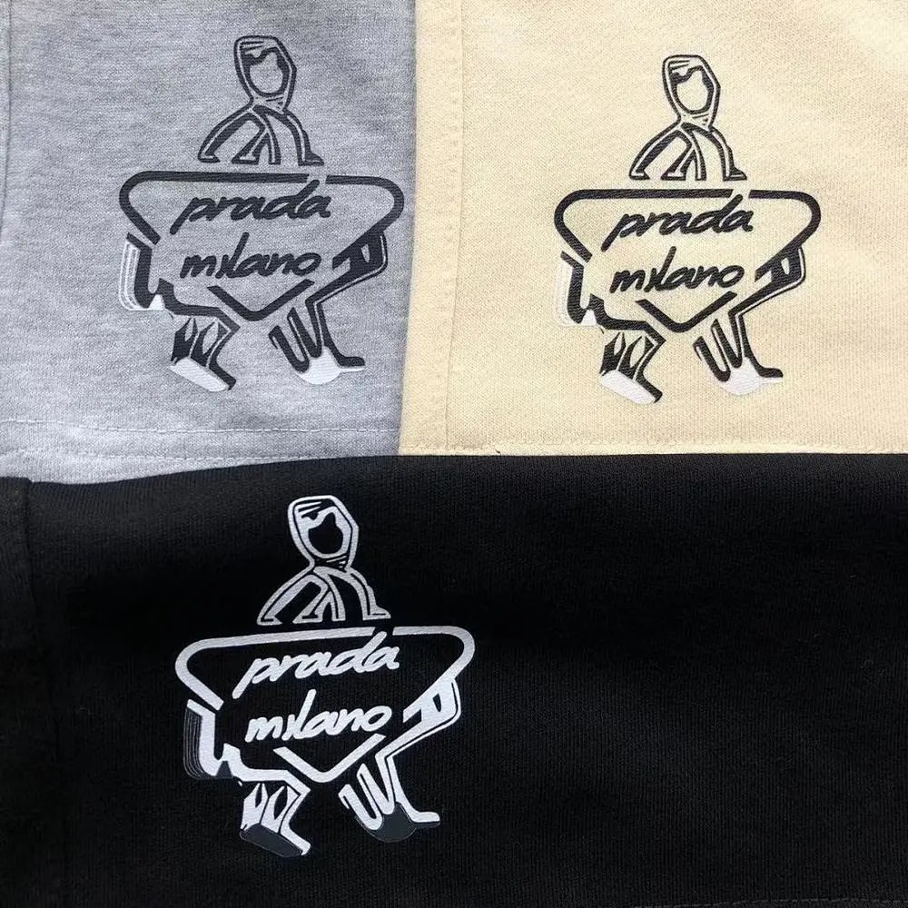 Prada Shorts Drawstring sweat with triangle logo patch image 5