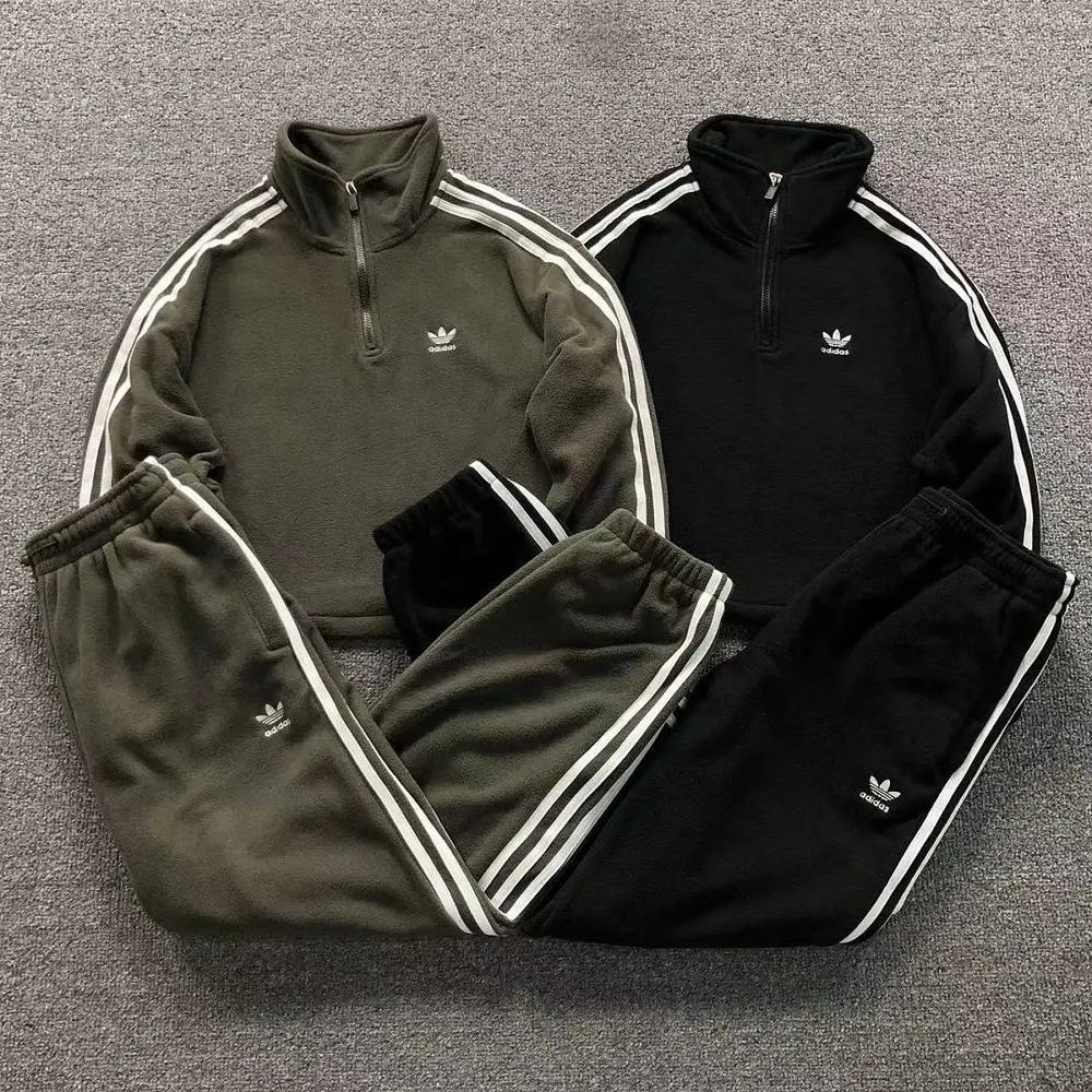 Adidas fleece top and trousers set