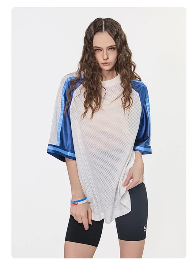 Mesh Color Block Tee: seller detail photo 13