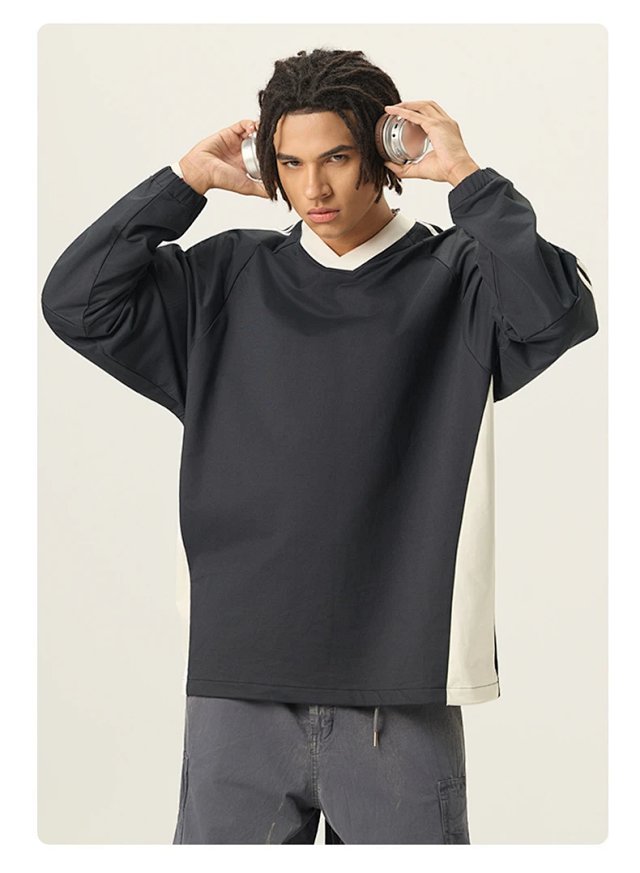 285G V Neck Long Sleeve Tee: seller detail photo 14