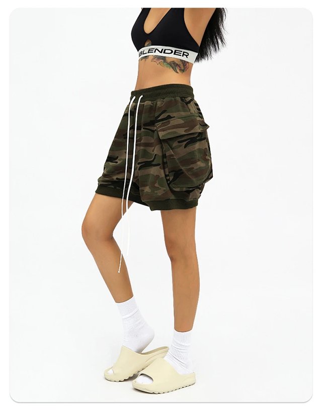 Camo Drawstring Shorts: seller detail photo 12