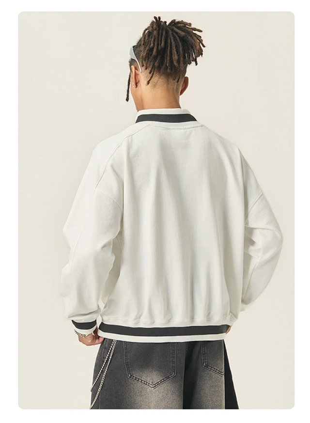 380G Boxy V Neck Sweatshirt: seller detail photo 14