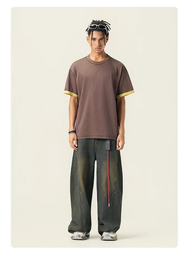 230G Two Tone Cotton Tee: seller detail photo 10