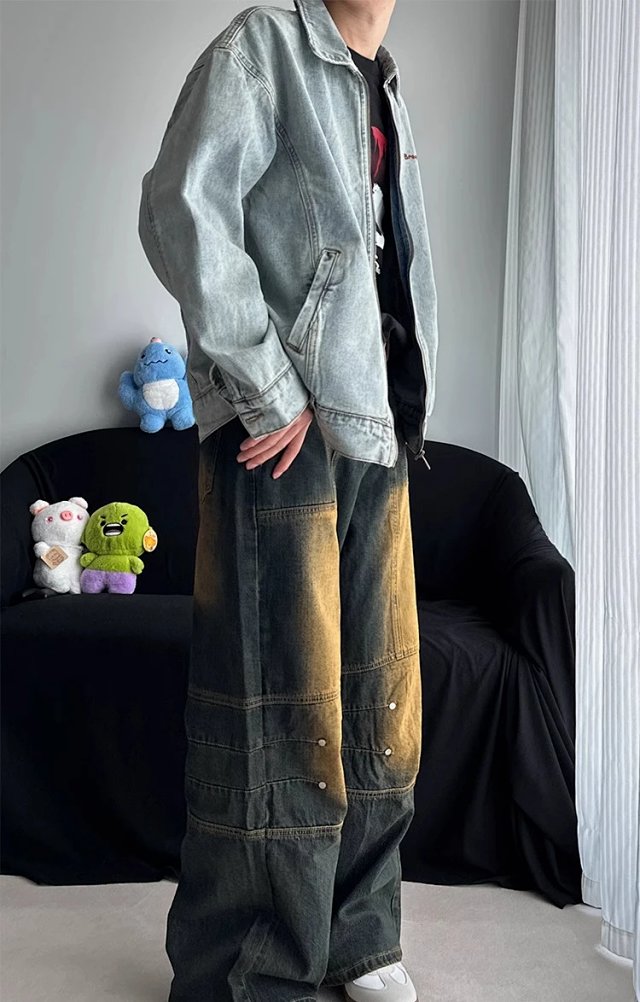 Embroidered Washed Denim Jacket: seller detail photo 7