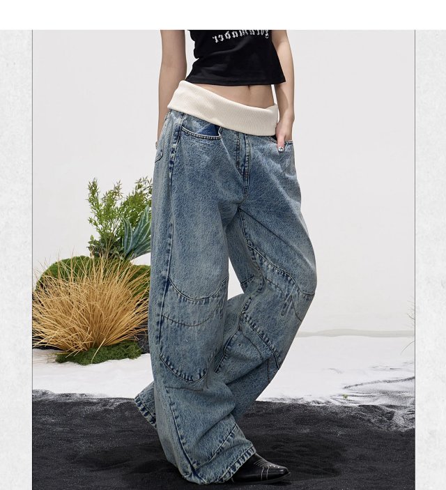 Women's Vintage Wide Leg Jeans: seller detail photo 10