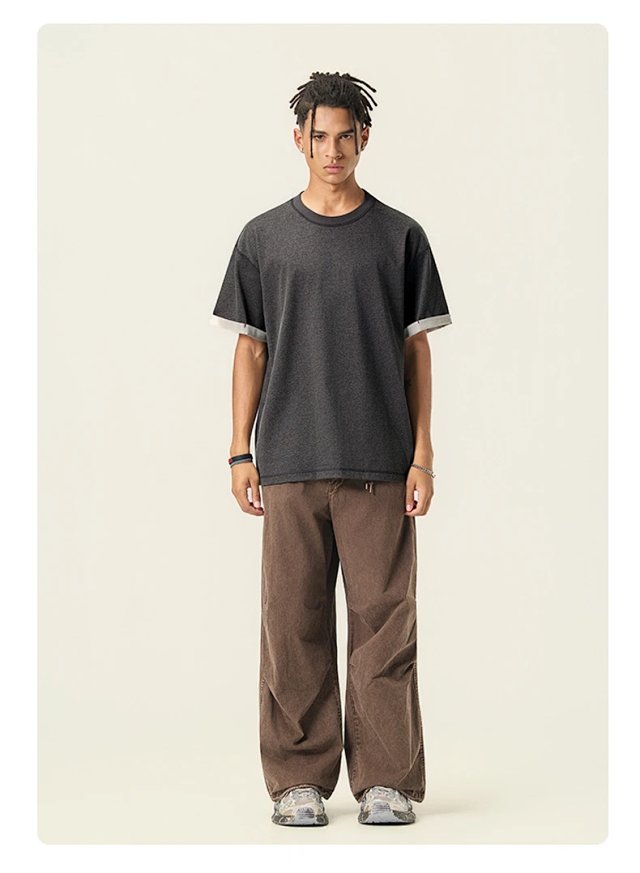 230G Two Tone Cotton Tee: seller detail photo 6