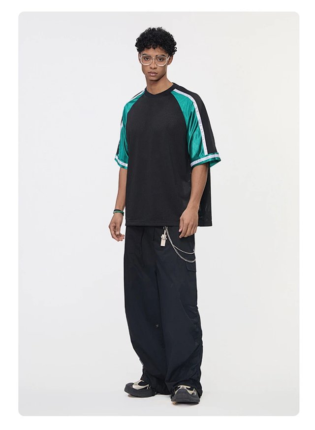 Mesh Color Block Tee: seller detail photo 10