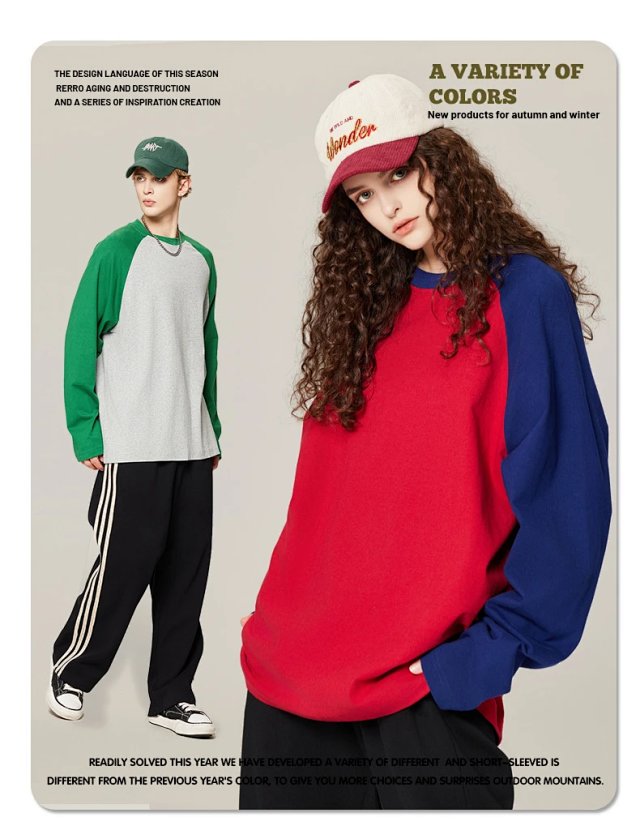 270G Heavyweight Raglan Long Sleeve Tee: seller detail photo 3