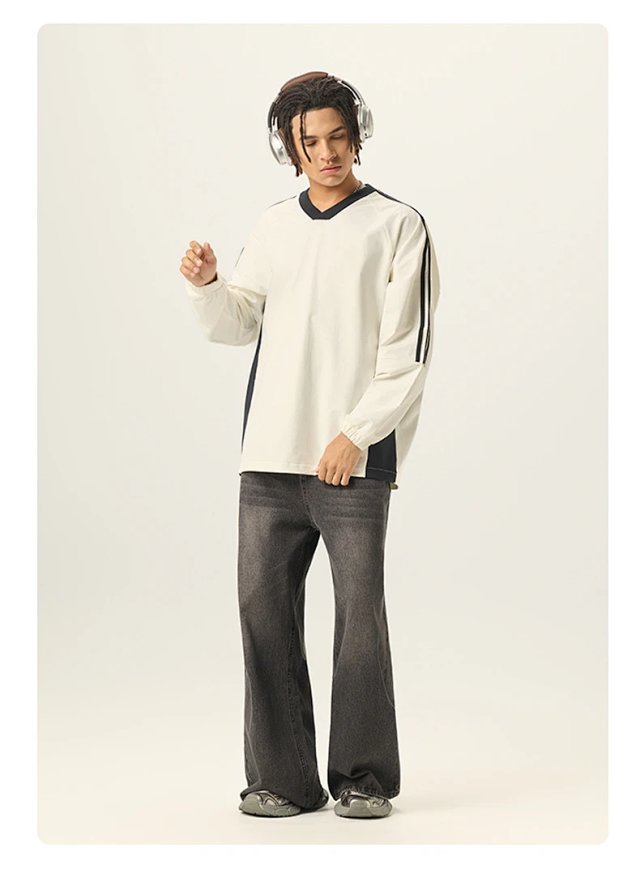285G V Neck Long Sleeve Tee: seller detail photo 11