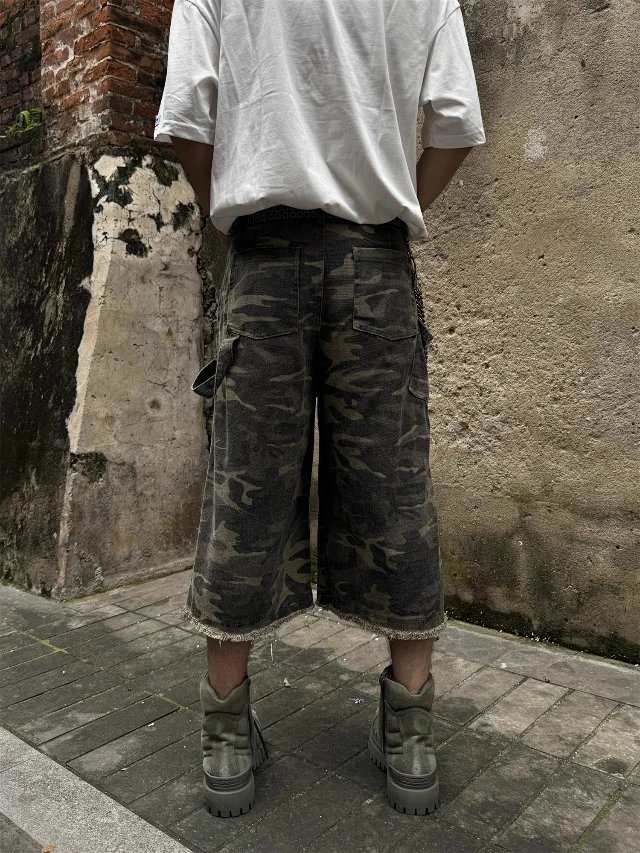 Camo Cargo Denim Shorts: seller detail photo 9