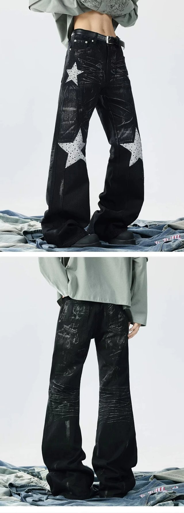 Star Stud Flared Jeans: seller detail photo 6