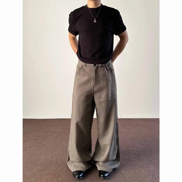 Houndstooth Pleated Trousers: seller detail photo 3